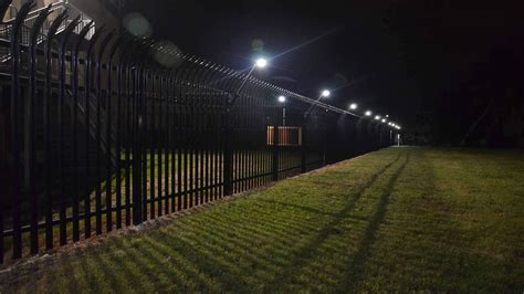 Installing Intelligent Security Lighting On Palisade Fences Senstar