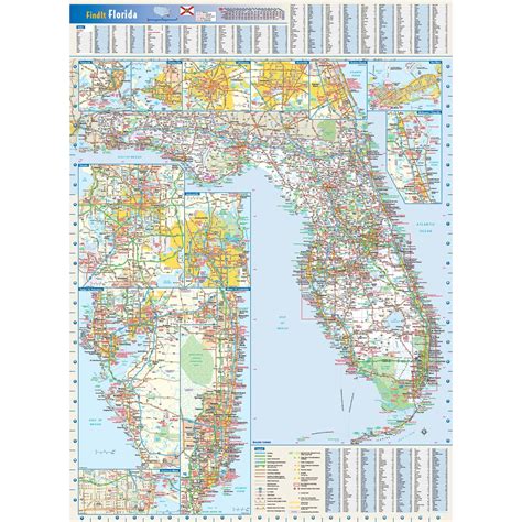 Florida State Wall Map By Globe Turner The Map Shop