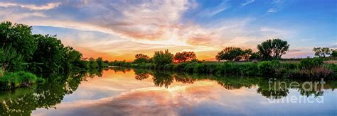 Texas Hill Country Sunset Panorama Photograph By Bee Creek Photography