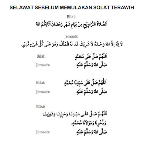 Panduan mudah solat sunat tarawih '8 rakaat' di rumah. My Blogger !: FAQ: Solat Terawih dan Witir