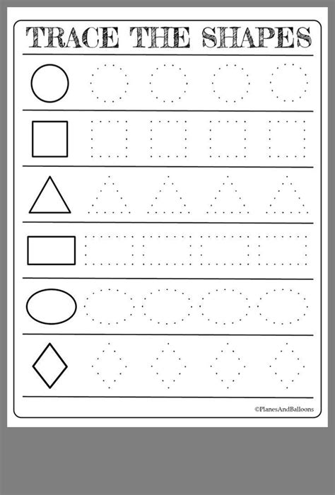 Free kindergarten to grade 6 math worksheets, organized by grade and topic. Free Printable Shapes Worksheets For Toddlers And ...