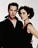 Keanu Reeves and Carrie Anne Moss. | Keanu reeves, Carrie anne moss ...