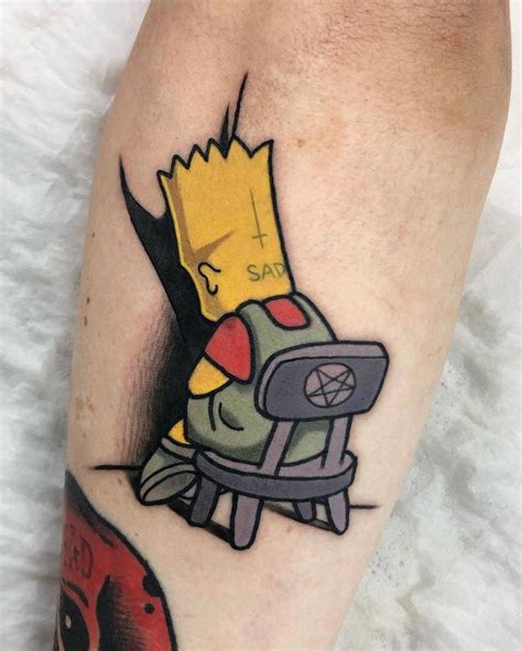 The Simpsons By Josep Canti Neotraditionelles Tattoo Smal Tattoo Tattoo Kits Dark Tattoo