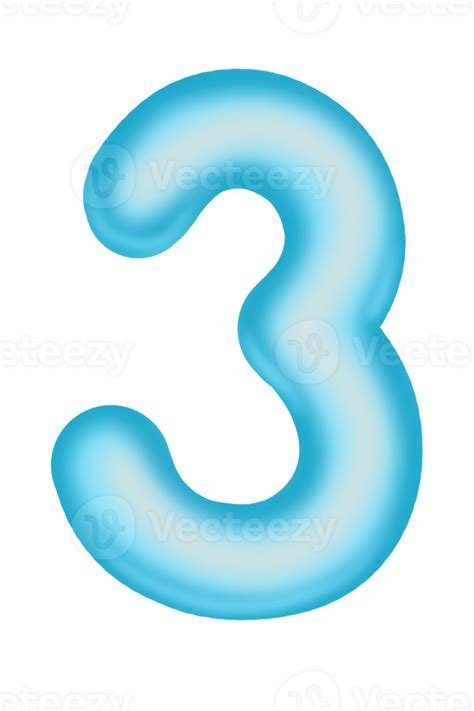 Blue Number 3d Style 23742208 Png