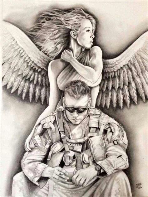Angel On His Shoulder Tattoosformen Армейские татуировки Милитари