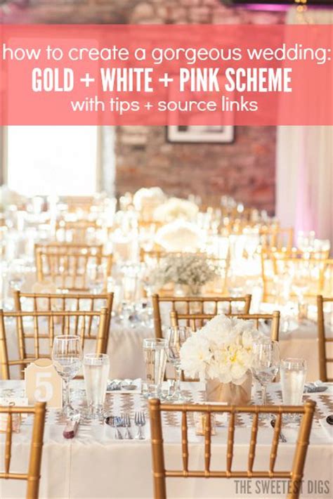Get The Look Gold And Pink Wedding Decor The Sweetest Digs