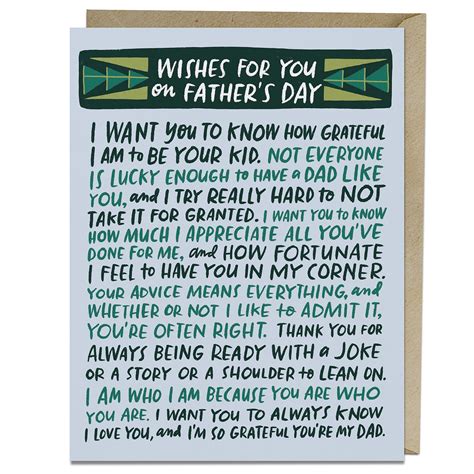 Wishes For You Fathers Day Card Em And Friends