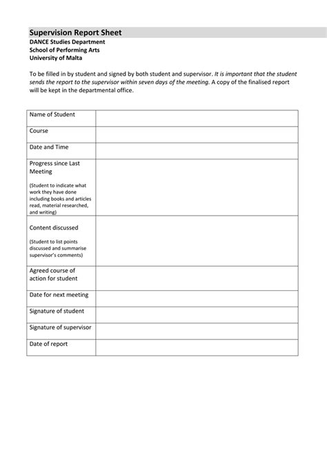 Supervision Checklist 10 Examples Format Pdf Examples