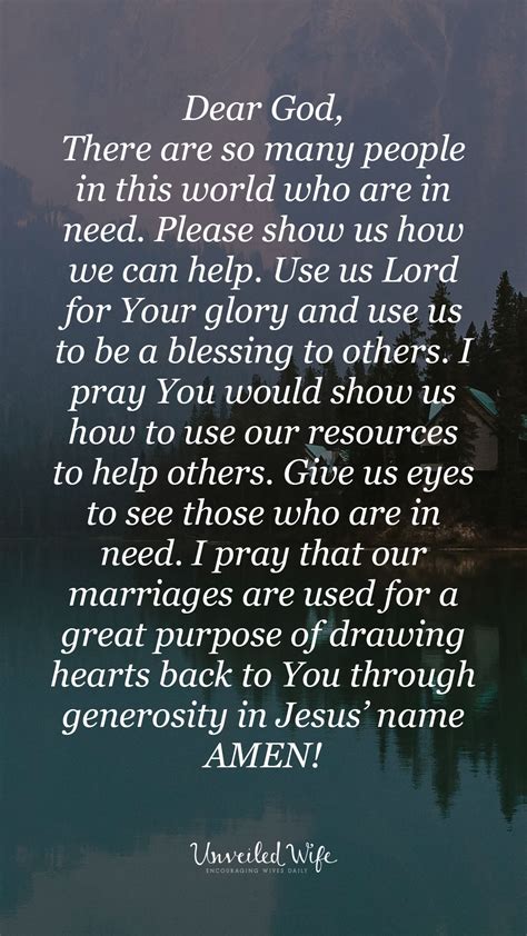 Prayer Helping Others
