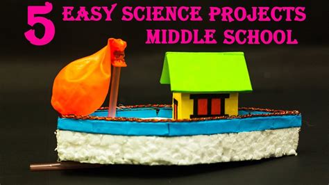 5 Easy Science Projects Ideas Middle School Youtube