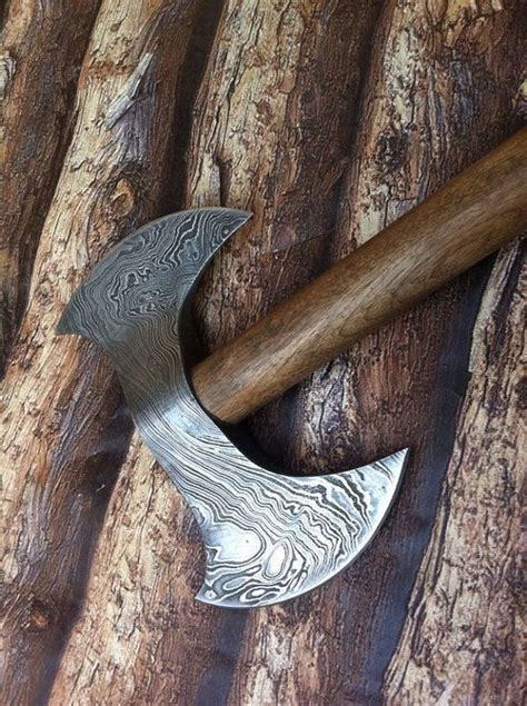 Damascus Axe Double Edge For Sale With Pouch Pm Me For More Details