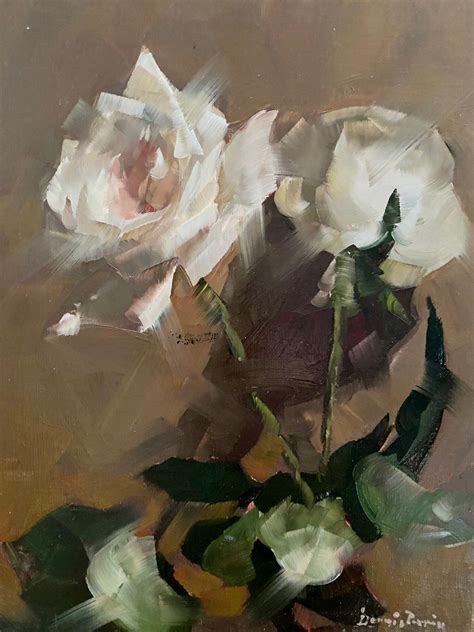 Dennis Perrin Fine Art Oil Painting Flowers Art Painting Oil Floral