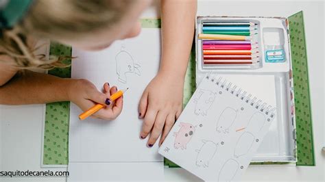 Aprender A Dibujar ¡kit Para Niños Saquitodecanela