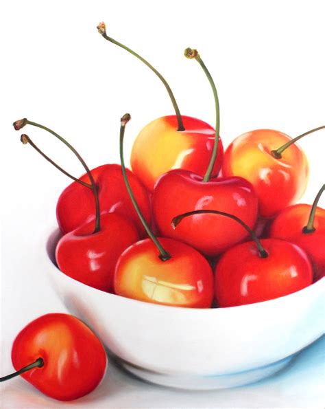 Rainier Cherries Ii Oil Painting Art Markers Drawing Marker Art Food