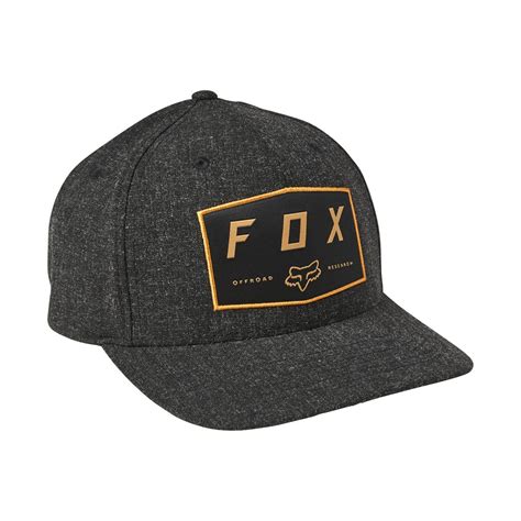 Fox Flexfit Cap Badge Schwarz Maciag Offroad