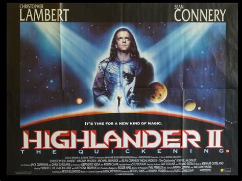 Highlander 2 The Quickening 1991 Rare Uk Quad