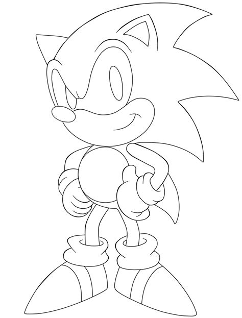 Sonic The Hedgehog Chaos Emeralds Coloring Pages Free Colouring Page