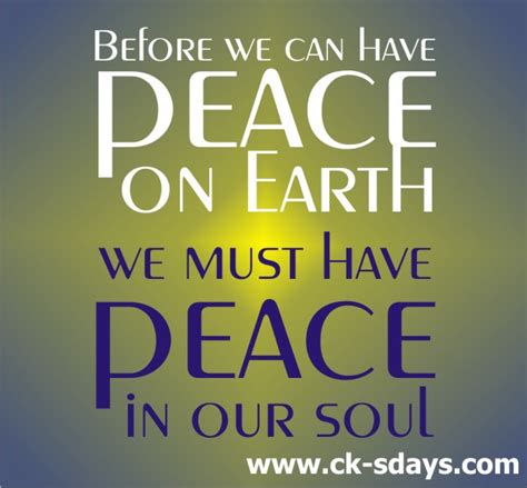 Peace On Earth Cks Days