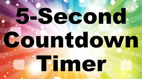 5 Second Countdown Timer Creative Contents Youtube