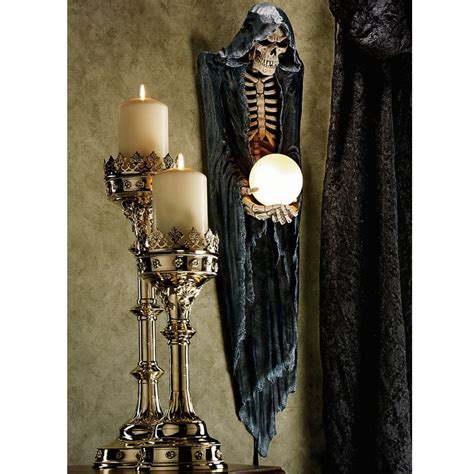 Design Toscano The Grim Reaper Illuminated Wall Decor Casa Halloween