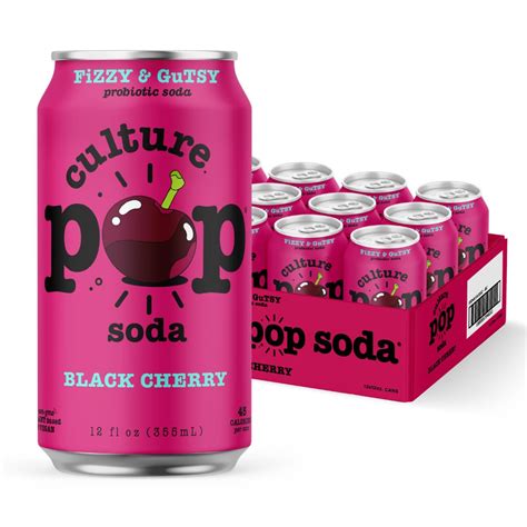 Culture Pop Soda Sparkling Probiotic Drink 45 Calories