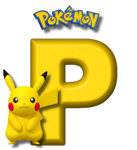 Abecedario De Pikachu De Pokémon Pikachu Alphabet Oh My Alfabetos