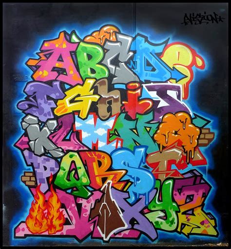 Graffiti Wall Letras De Graffiti 3d