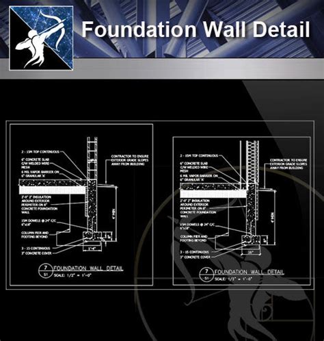 【free Foundation Details】foundation Wall Detail