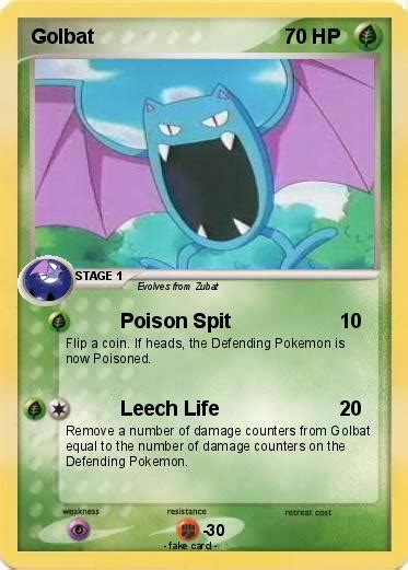 Pokémon Golbat 45 45 Poison Spit My Pokemon Card