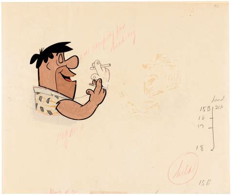 Hakes Fred Flintstone Winston Cigarette Commercial Animation Cel