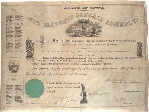 Thirteenth Amendment Ratified On This Day 1865 Gilder Lehrman