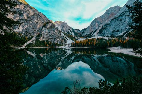 Photo Of Beautiful Mountain Scenery Near Body Of Water