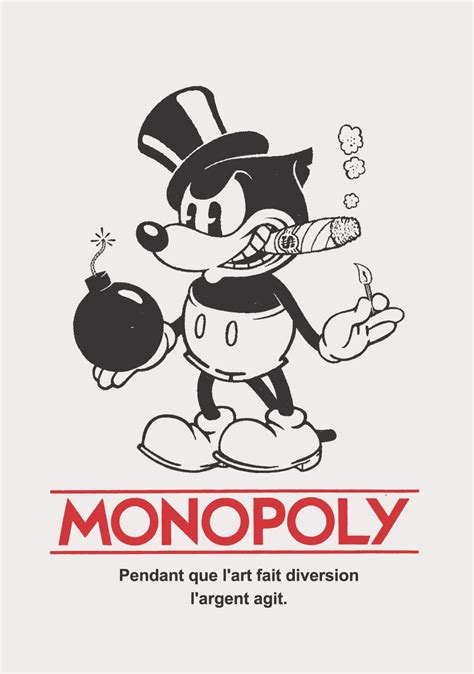 Monopoly Art 2006 Vintage Cartoon Retro Cartoons Cartoon Design