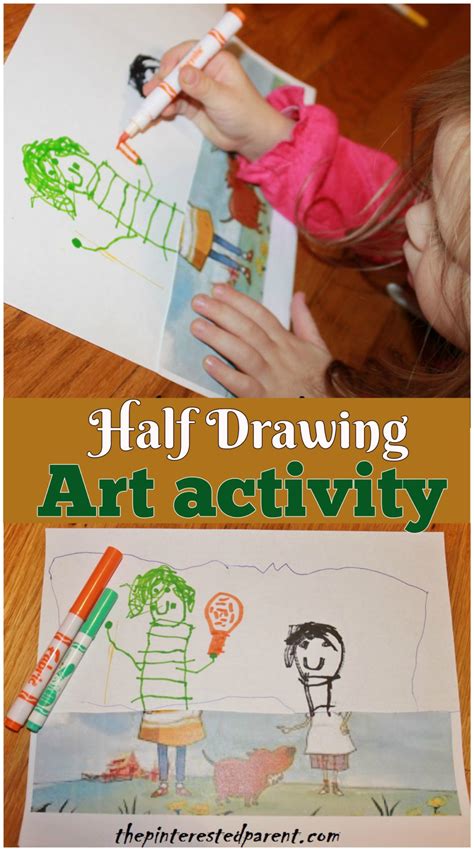 Half Drawing Art Activities The Pinterested Parent