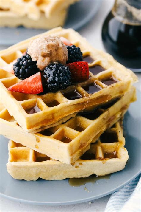 Fluffy And Perfect Homemade Waffles