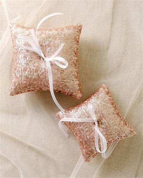 Sequin Ring Pillow Rose Gold Sequin Wedding Ring Hi Miss Puff