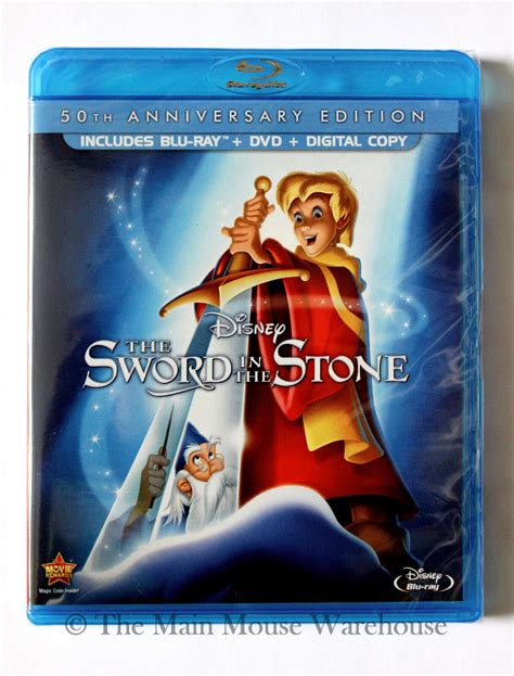 Disney The Sword In The Stone Blu Blu Ray Dvd Digital Copy Merlin King Arthur Ebay
