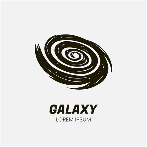 Free Vector Hand Drawn Galaxy Logo Template