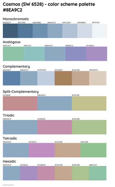 Sherwin Williams Cosmos Sw 6528 Paint Coordinating Colors And