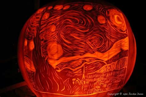 Carved By Jordan Done Via I Love Halloween Starry Night Creative
