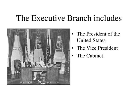 The Executive Branch Ppt Download