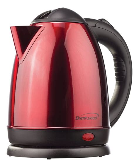 Brentwood Kt1785 Stainless Steel Electric Tea Kettle 15 Liter Red