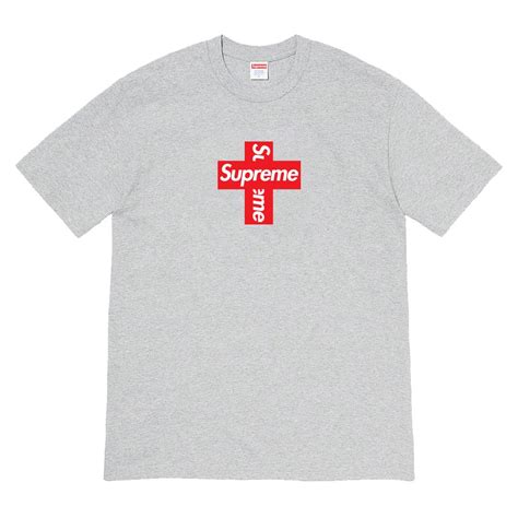 Les T Shirts Supreme Cross Box Logo Bientôt Disponibles Le Site De La