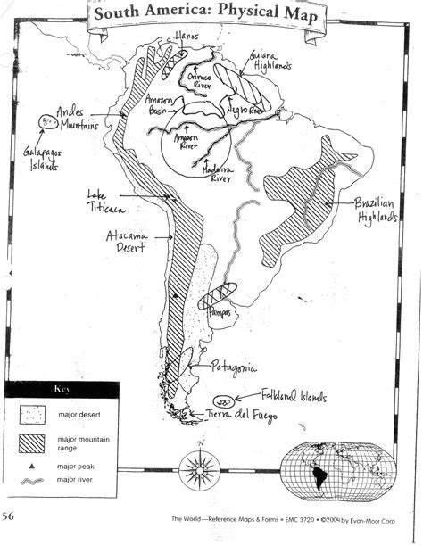 31 Latin American Physical Features Map Maps Database Source