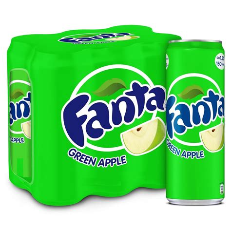 Fanta Green Apple 330ml Cola Can Lulu Uae