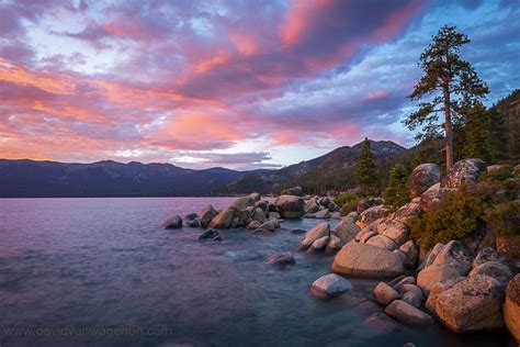 Lake Tahoe Sunset At Sand Harbor David Van Wagenen