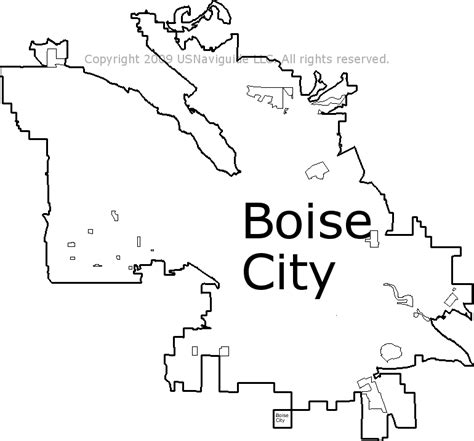 Boise City Limits Map Park Map