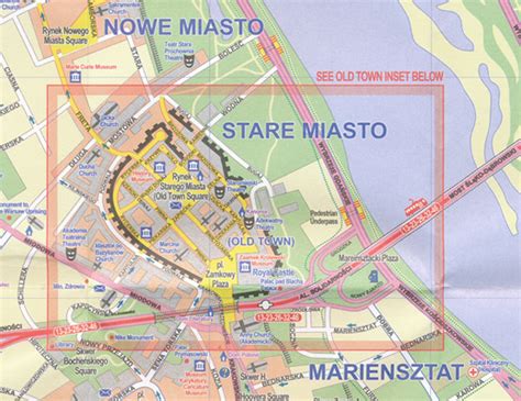 Warsaw City Map Itmb Maps Books Travel Guides