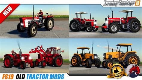 Fs19 Old Tractor Mods 2019 10 07 Review Youtube