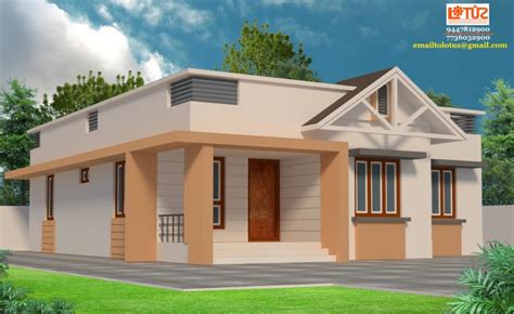 1100 Square Feet 3 Bedroom Single Floor Low Budget Home Design For 175